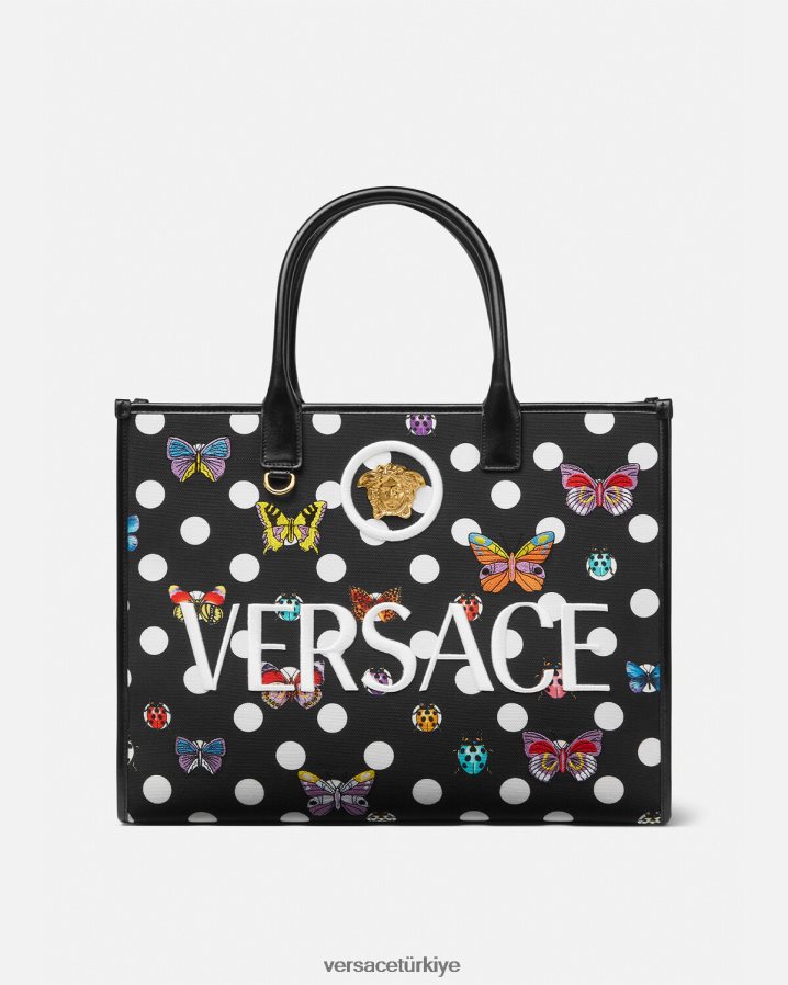 Versace kelebekler büyük taşıma çantası kadınlar Yazdır çanta B0HHR8300