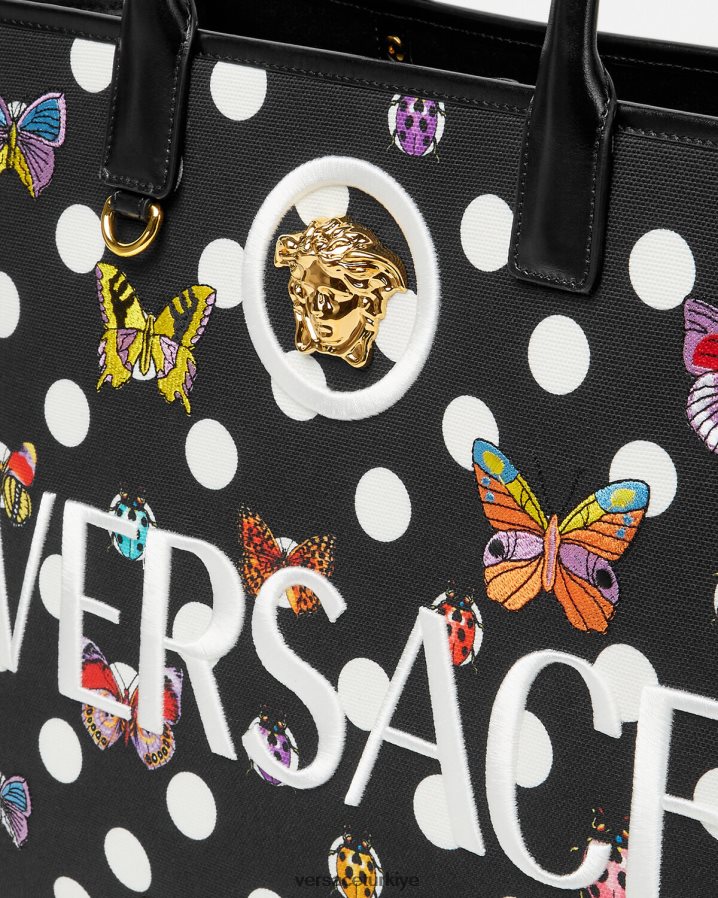 Versace kelebekler büyük taşıma çantası kadınlar Yazdır çanta B0HHR8300