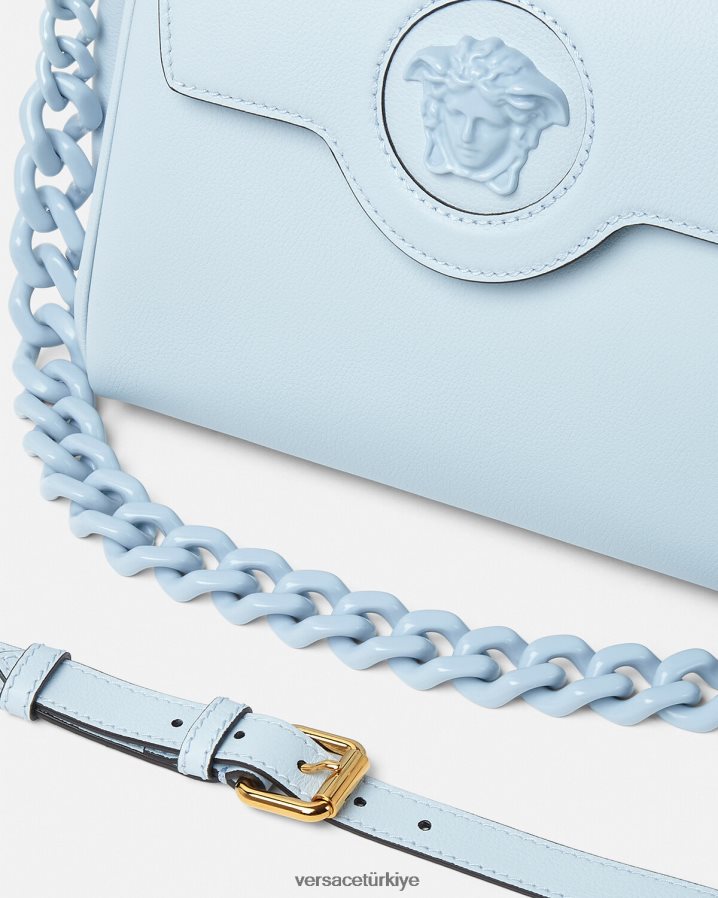 Versace la medusa çanta kadınlar açık mavi çanta B0HHR8359