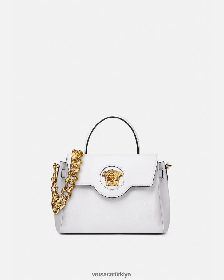 Versace la medusa çanta kadınlar beyaz çanta B0HHR8343