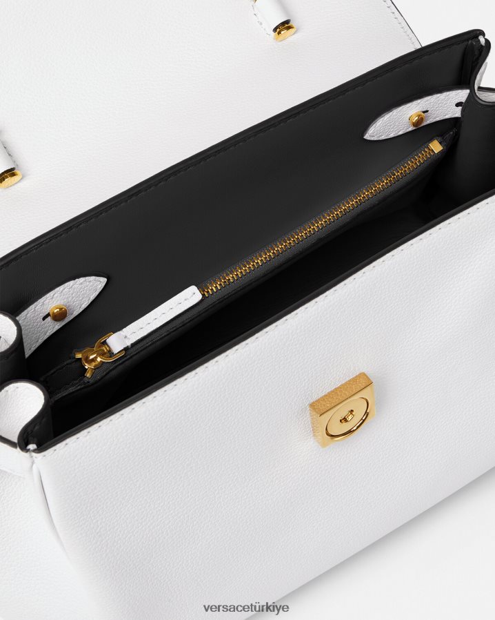 Versace la medusa çanta kadınlar beyaz çanta B0HHR8343