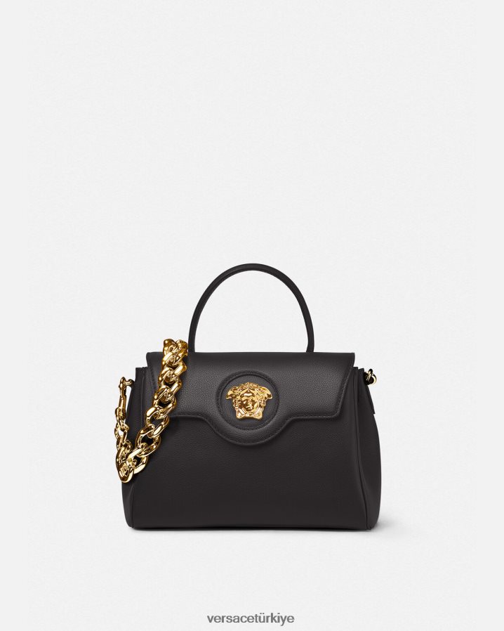 Versace la medusa çanta kadınlar siyah çanta B0HHR8342