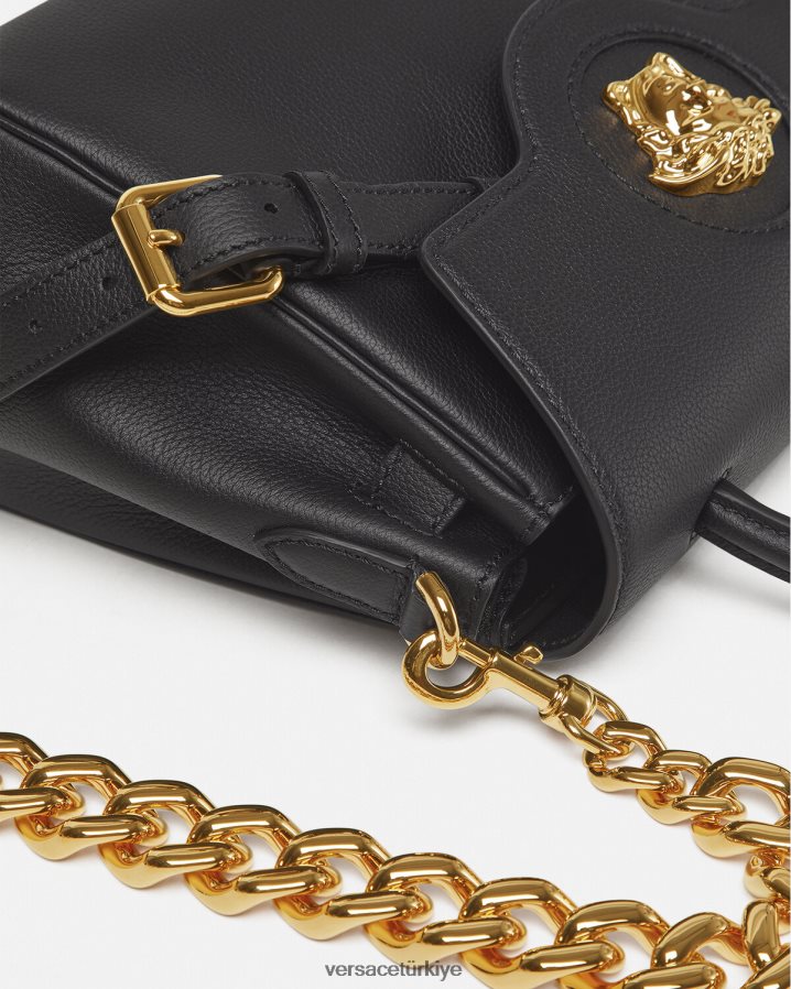 Versace la medusa çanta kadınlar siyah çanta B0HHR8342