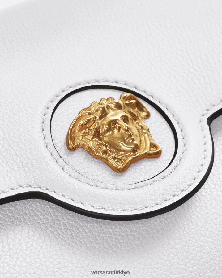 Versace la medusa çapraz askılı çanta kadınlar beyaz çanta B0HHR8345