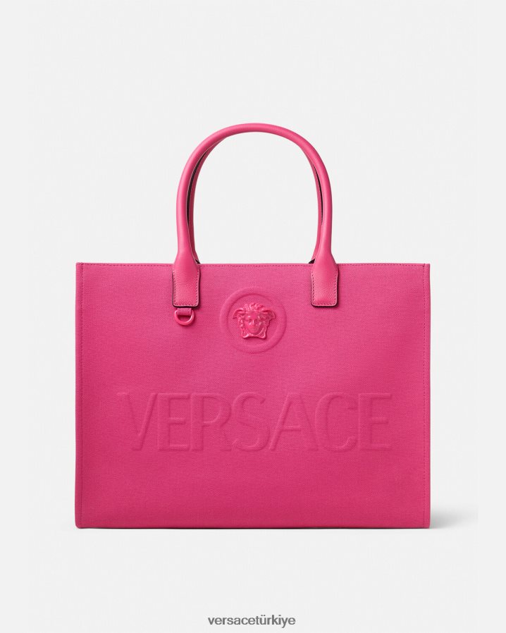 Versace la medusa büyük taşıma çantası kadınlar tek renk çanta B0HHR8358