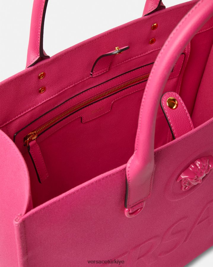 Versace la medusa büyük taşıma çantası kadınlar tek renk çanta B0HHR8358