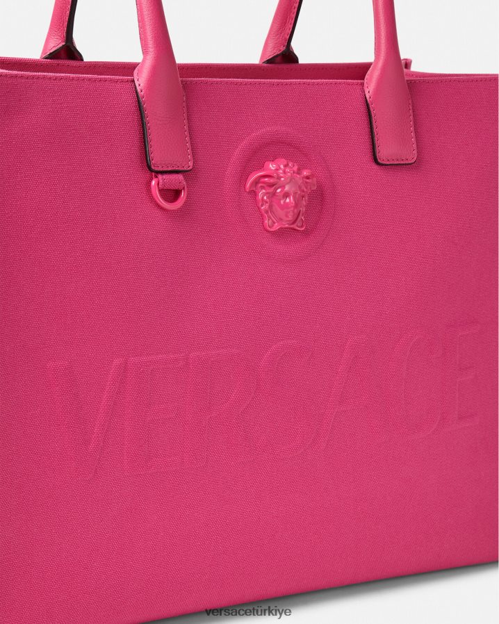 Versace la medusa büyük taşıma çantası kadınlar tek renk çanta B0HHR8358