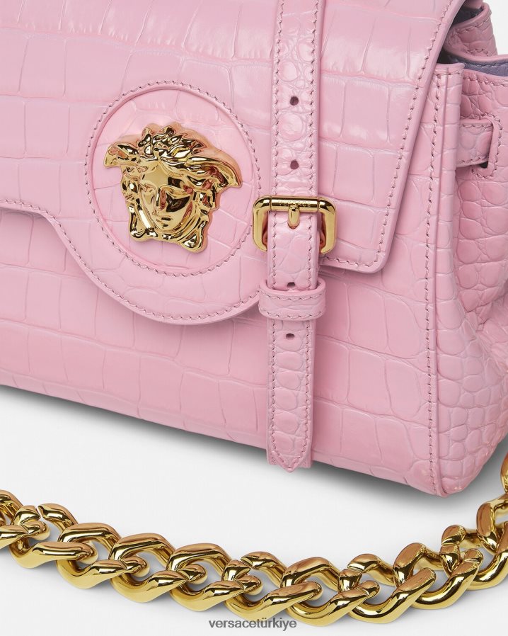 Versace la medusa küçük çanta kadınlar pembe çanta B0HHR8337