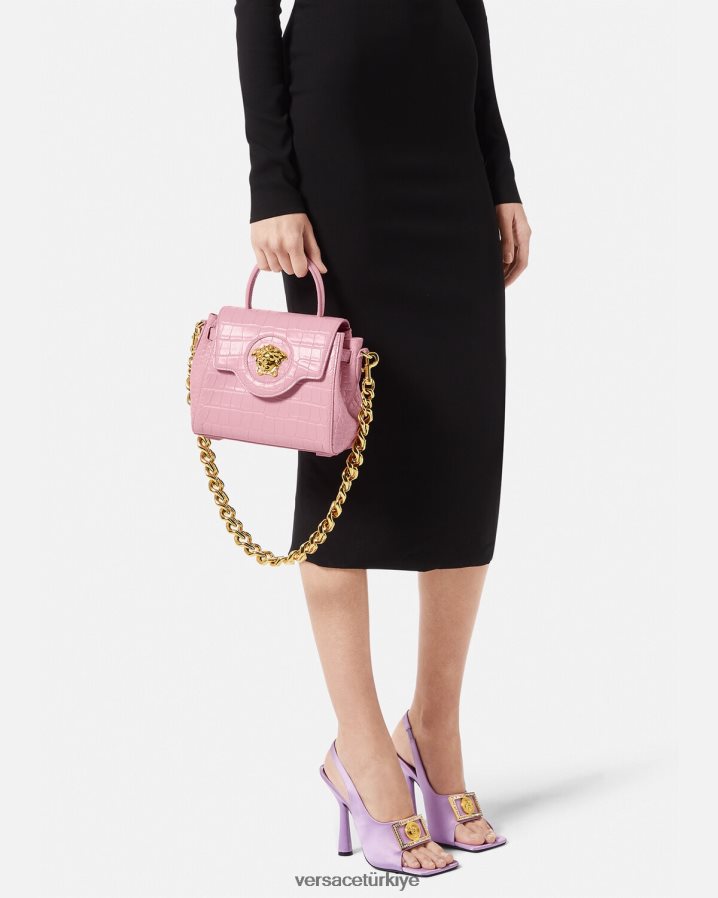 Versace la medusa küçük çanta kadınlar pembe çanta B0HHR8337