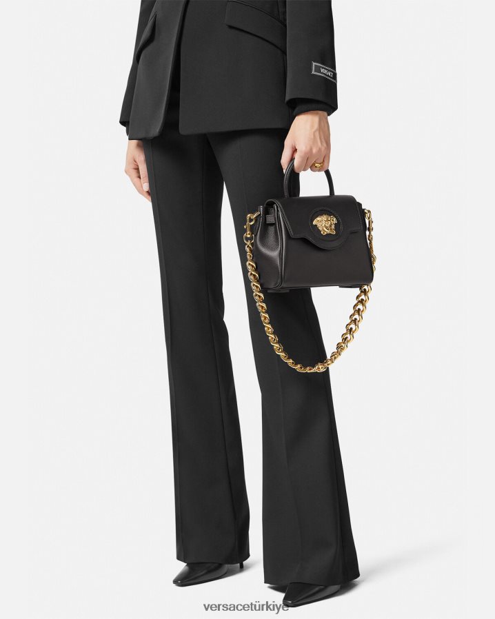 Versace la medusa küçük çanta kadınlar siyah çanta B0HHR8334