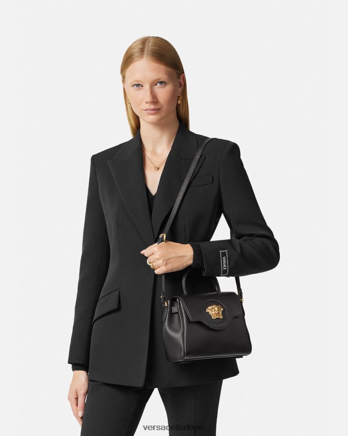 Versace la medusa küçük çanta kadınlar siyah çanta B0HHR8334