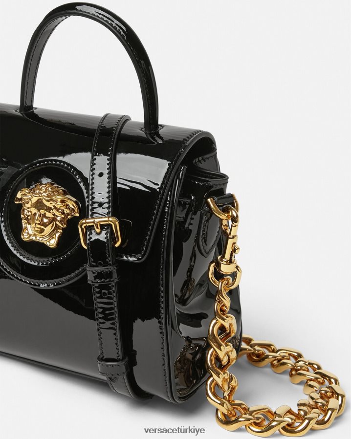 Versace la medusa küçük çanta kadınlar siyah çanta B0HHR8361