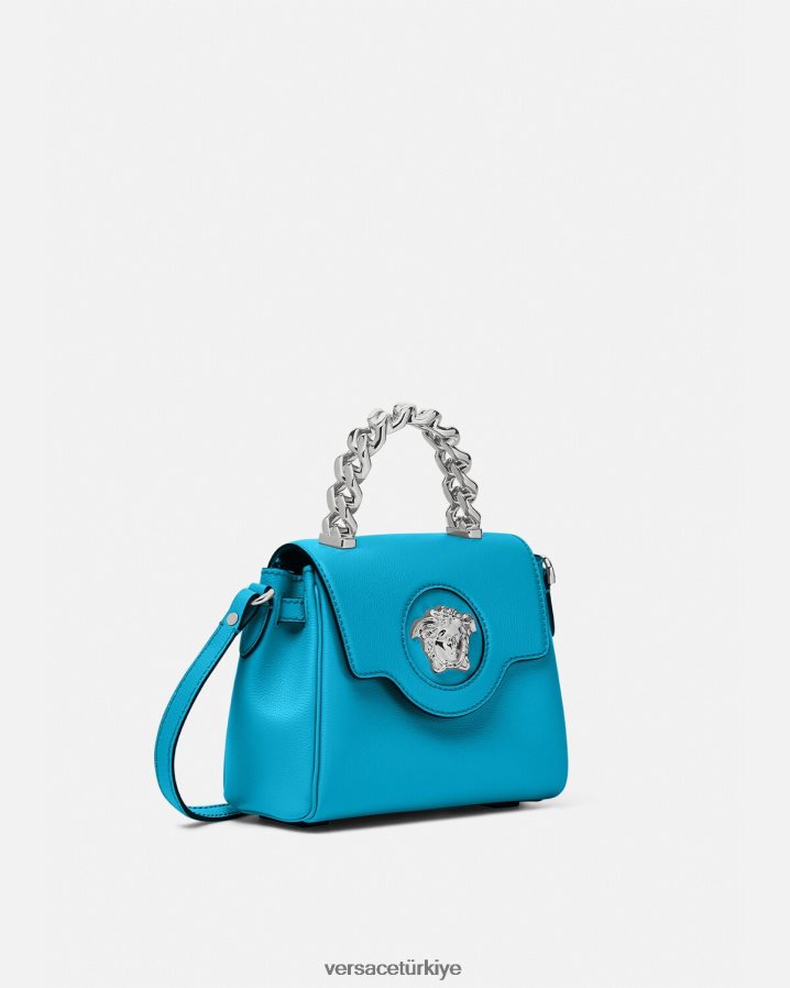 Versace la medusa küçük çanta kadınlar turkuaz çanta B0HHR8333