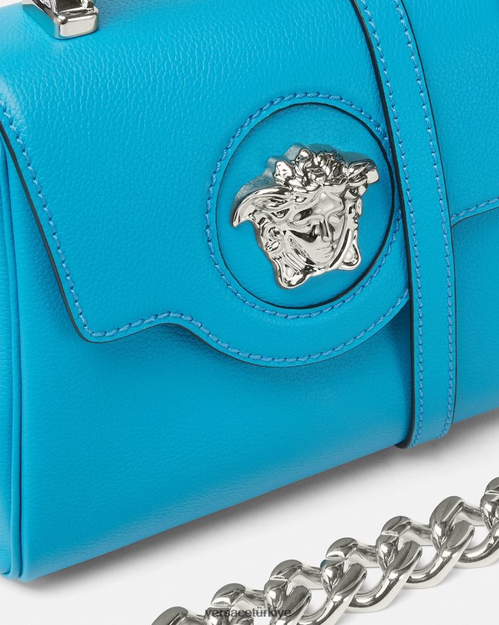 Versace la medusa küçük çanta kadınlar turkuaz çanta B0HHR8333