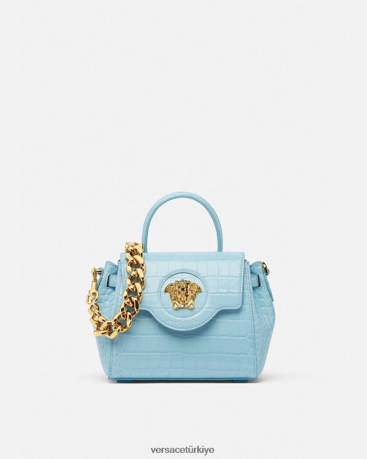 Versace la medusa küçük çanta kadınlar turkuaz çanta B0HHR8336