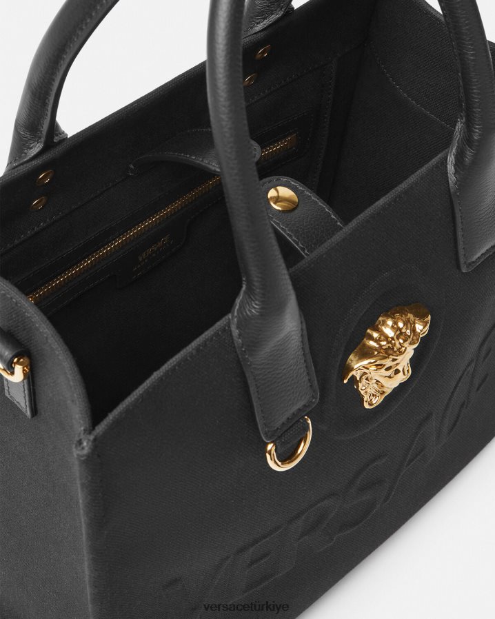 Versace la medusa küçük taşıma çantası kadınlar siyah çanta B0HHR8331