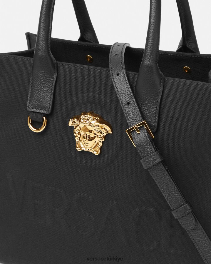 Versace la medusa küçük taşıma çantası kadınlar siyah çanta B0HHR8331