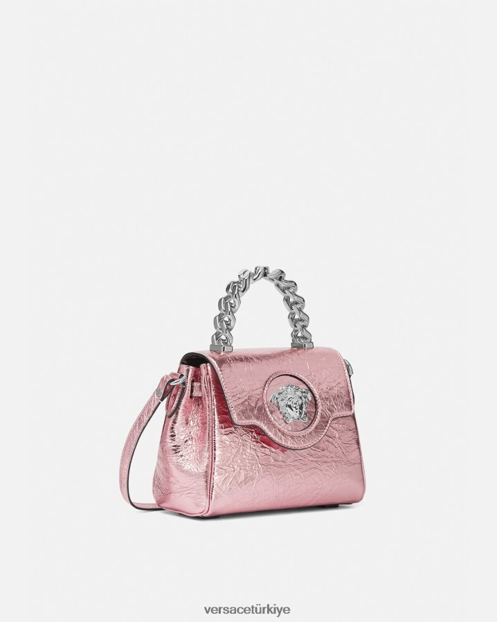 Versace la medusa metalik küçük çanta kadınlar pembe çanta B0HHR8303
