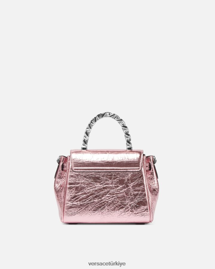 Versace la medusa metalik küçük çanta kadınlar pembe çanta B0HHR8303