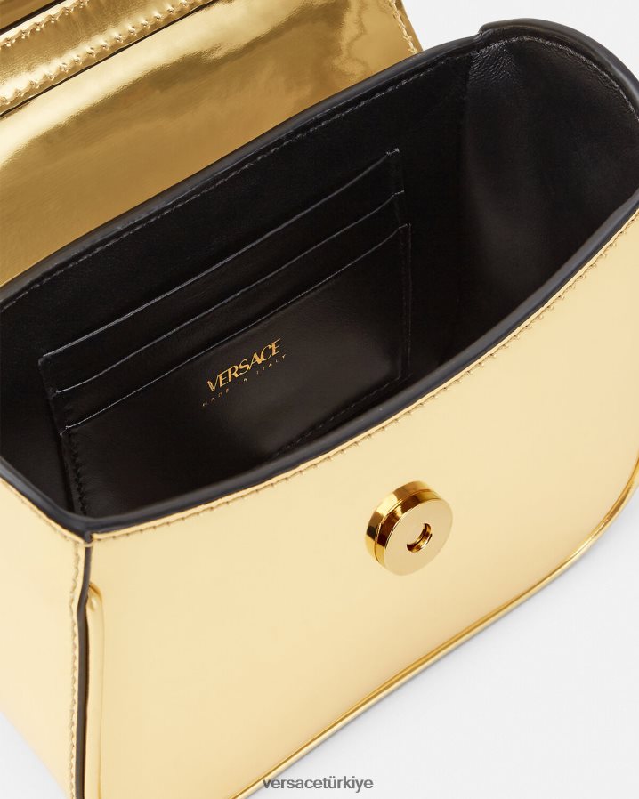 Versace la medusa mini çanta kadınlar altın çanta B0HHR8310
