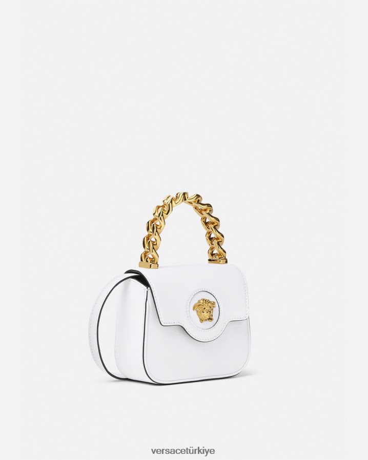 Versace la medusa mini çanta kadınlar beyaz çanta B0HHR8312