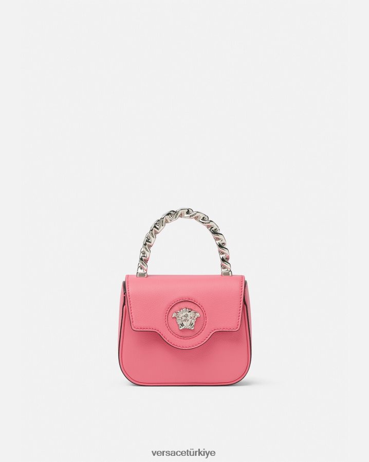 Versace la medusa mini çanta kadınlar pembe çanta B0HHR8307
