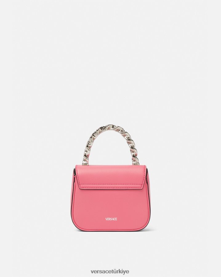 Versace la medusa mini çanta kadınlar pembe çanta B0HHR8307