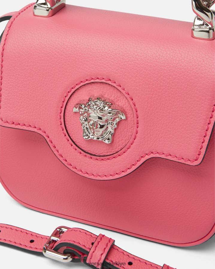 Versace la medusa mini çanta kadınlar pembe çanta B0HHR8307