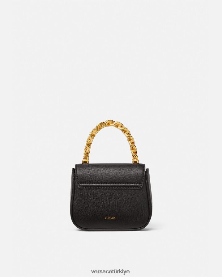 Versace la medusa mini çanta kadınlar siyah çanta B0HHR8309