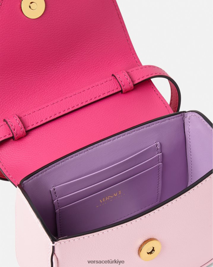 Versace la medusa mini çanta kadınlar tek renk çanta B0HHR8357