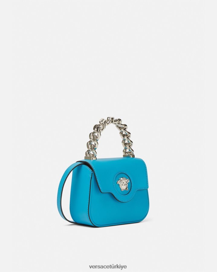 Versace la medusa mini çanta kadınlar turkuaz çanta B0HHR8308