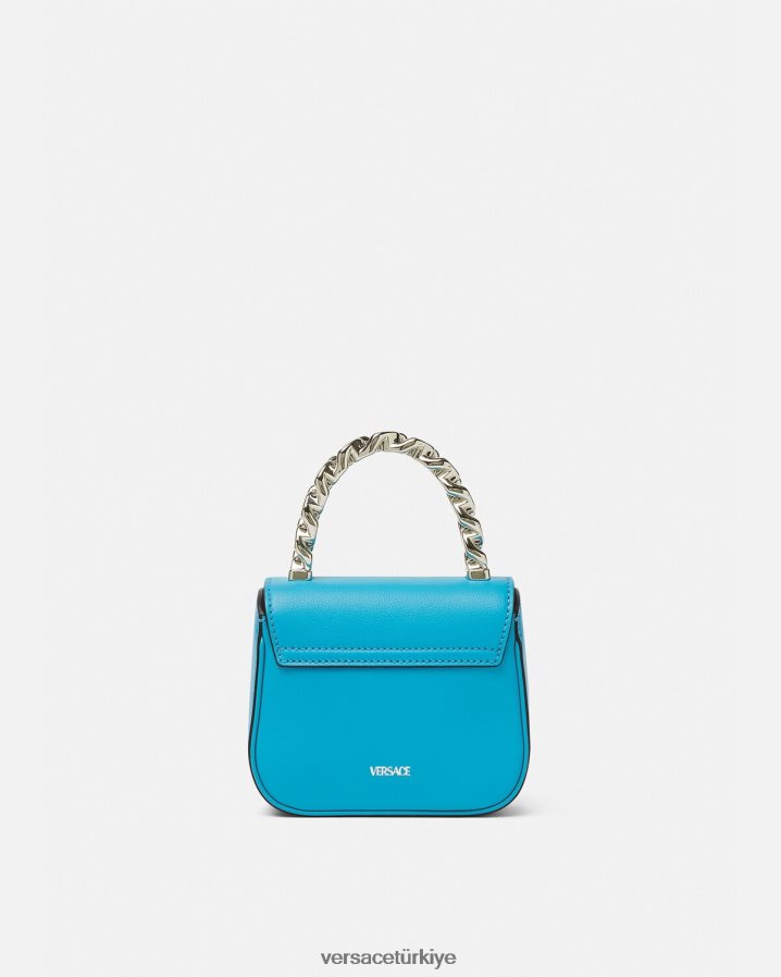 Versace la medusa mini çanta kadınlar turkuaz çanta B0HHR8308