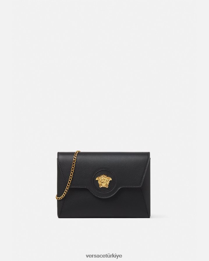 Versace la medusa zarf debriyajı kadınlar siyah çanta B0HHR8348