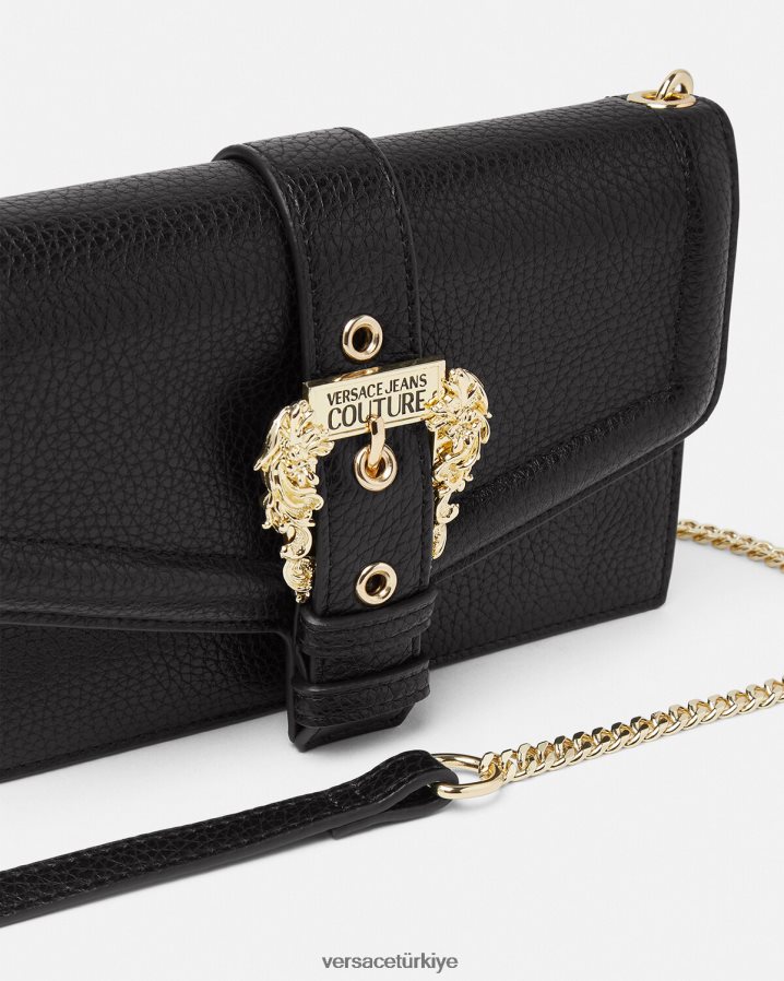 Versace couture1 omuz çantası kadınlar siyah çanta B0HHR82318