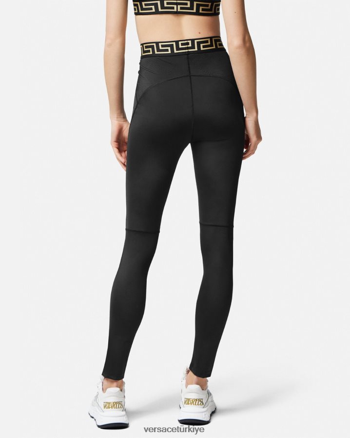 Versace Greca tayt kadınlar siyah Giyim B0HHR8235