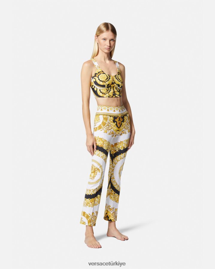 Versace barocco spor salonu sporcu sutyeni kadınlar Yazdır Giyim B0HHR8229