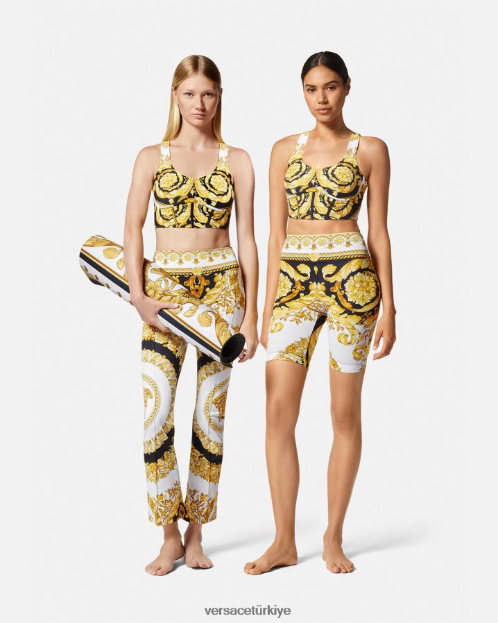 Versace barocco spor salonu sporcu sutyeni kadınlar Yazdır Giyim B0HHR8229