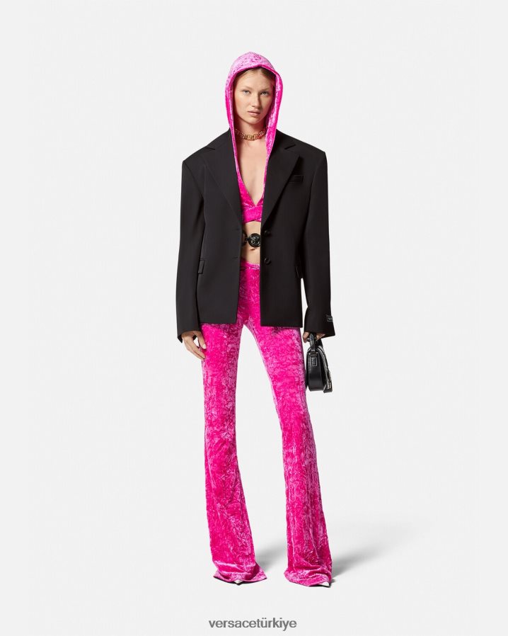 Versace tek sıralı blazer kadınlar siyah Giyim B0HHR8112