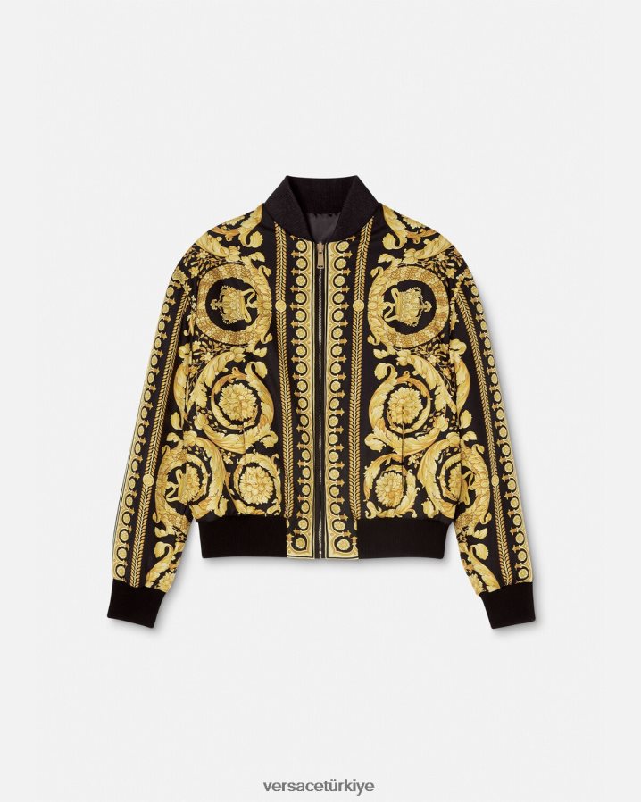 Versace barocco çift taraflı bomber ceket kadınlar Yazdır Giyim B0HHR888