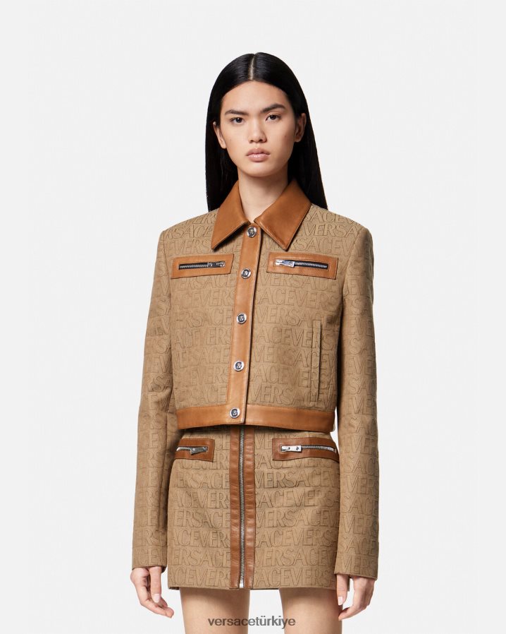 Versace boydan boya bluz ceket kadınlar Yazdır Giyim B0HHR885