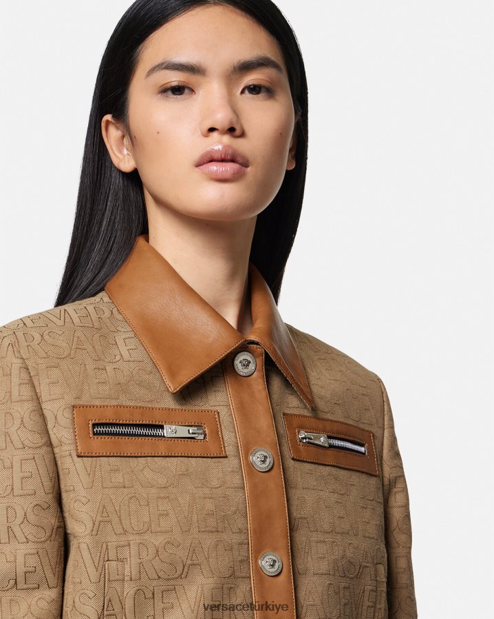 Versace boydan boya bluz ceket kadınlar Yazdır Giyim B0HHR885