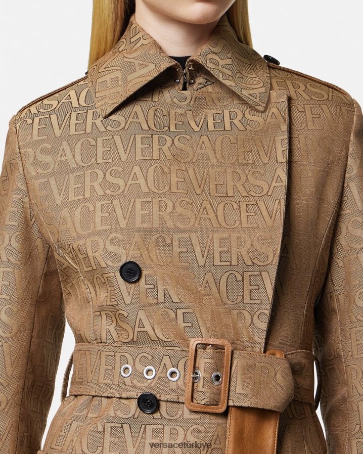 Versace boydan boya trençkot kadınlar Yazdır Giyim B0HHR882