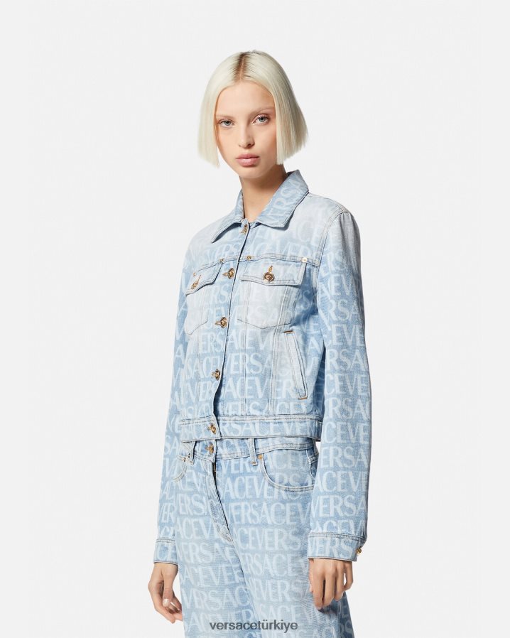 Versace genel denim ceket kadınlar mavi Giyim B0HHR887