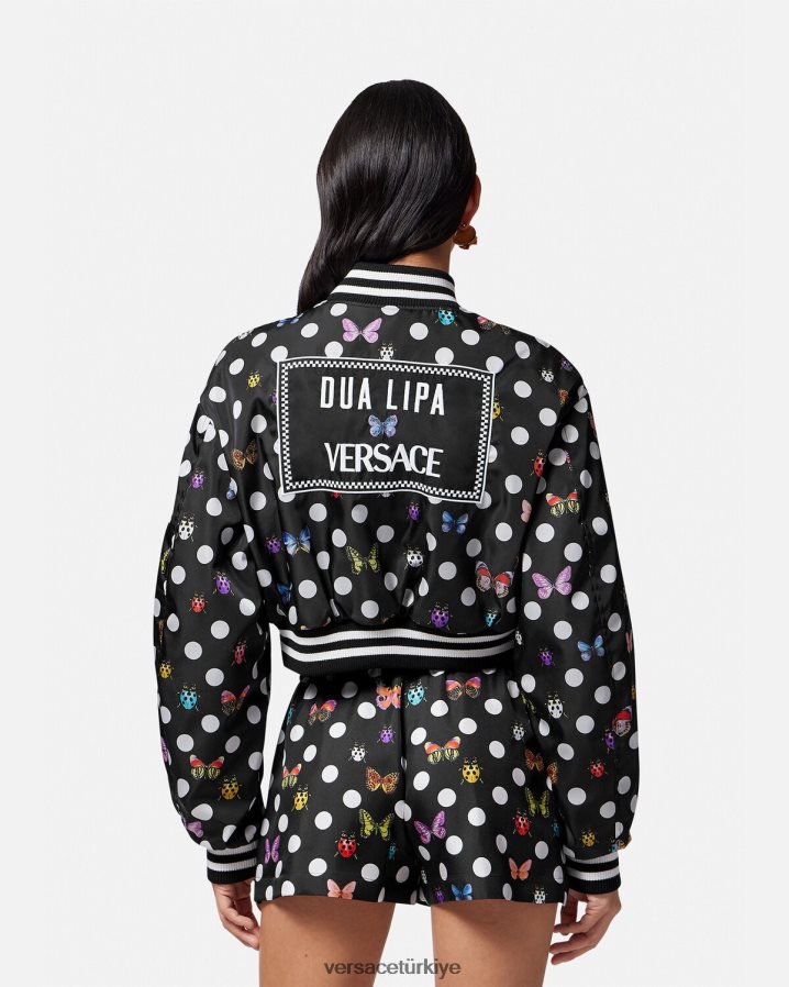 Versace kelebekli bomber ceket kadınlar tek renk Giyim B0HHR878