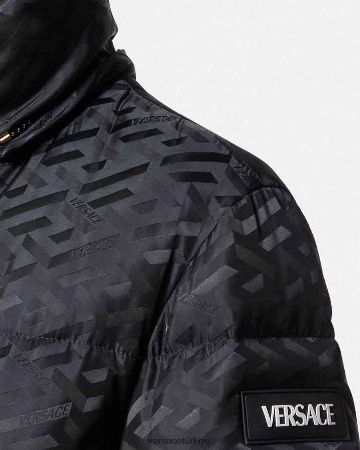 Versace la greca şişme ceket kadınlar siyah Giyim B0HHR895