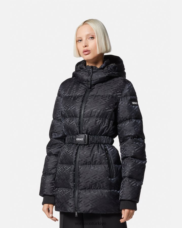 Versace la greca şişme ceket kadınlar siyah Giyim B0HHR895