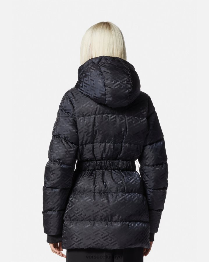Versace la greca şişme ceket kadınlar siyah Giyim B0HHR895
