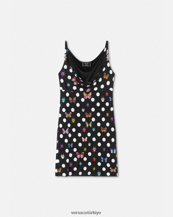 Versace kelebekler medusa '95 mini elbise kadınlar Yazdır Giyim B0HHR85