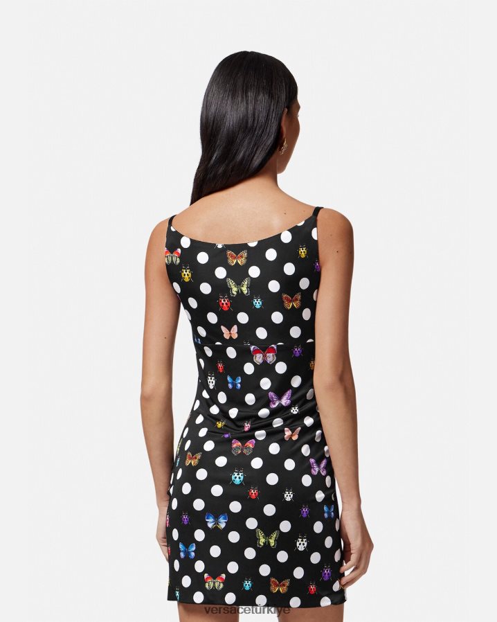 Versace kelebekler medusa '95 mini elbise kadınlar Yazdır Giyim B0HHR85