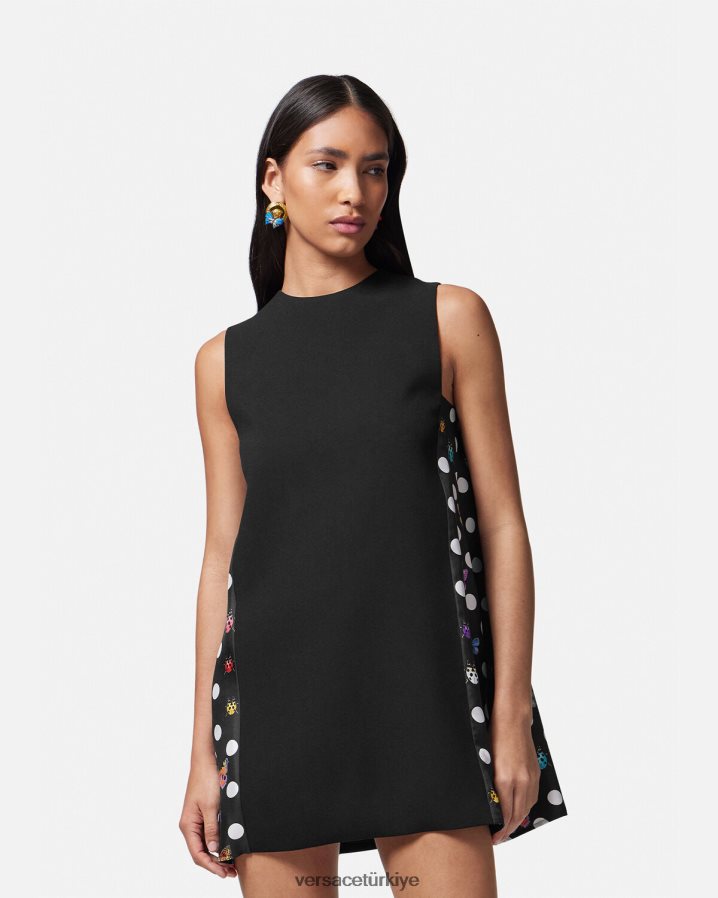 Versace kelebekler mini elbise kadınlar tek renk Giyim B0HHR83